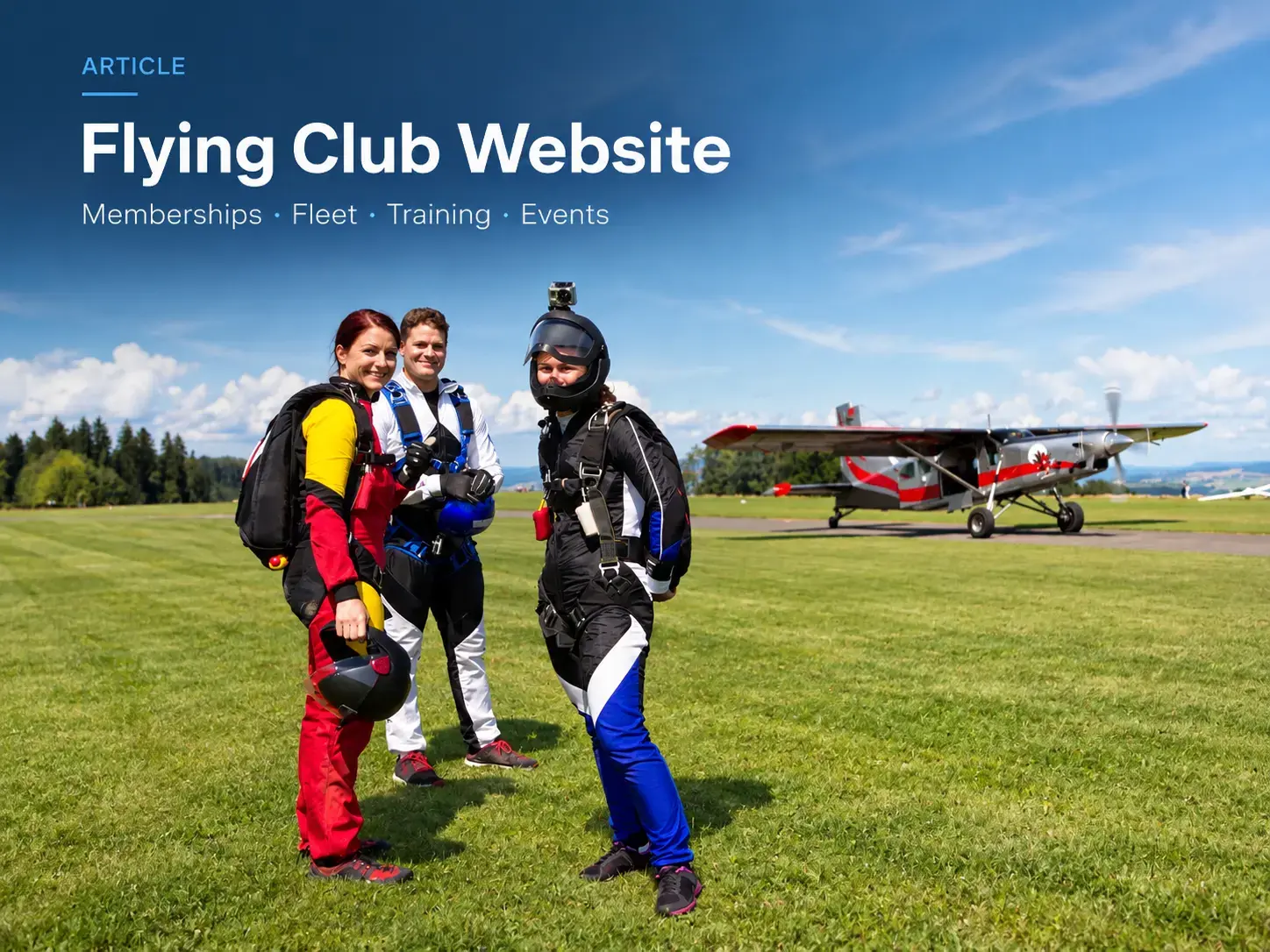 What Should a Flying Club Website Include? Memberships, Fleet, Training and Events